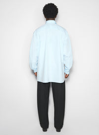 oxford blue pierced shirt