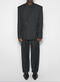pinstripe oversized tailored jacket