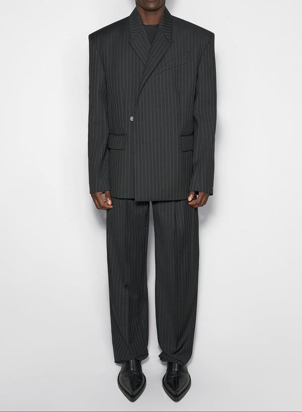 pinstripe oversized tailored jacket