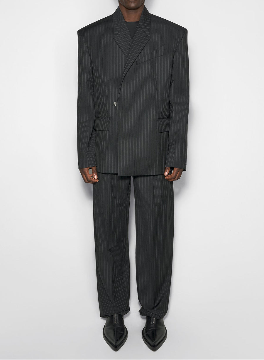 pinstripe oversized tailored jacket