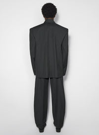 pinstripe oversized tailored jacket