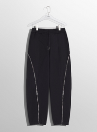 black light fleece zipped track pants