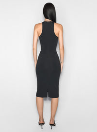 black star sleeveless dress