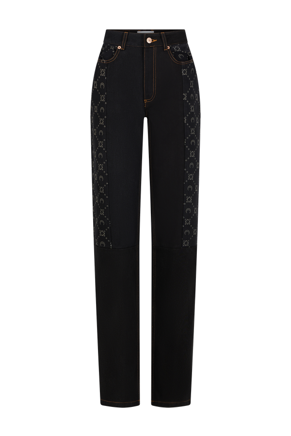 Regenerated Denim Straight Leg Pants