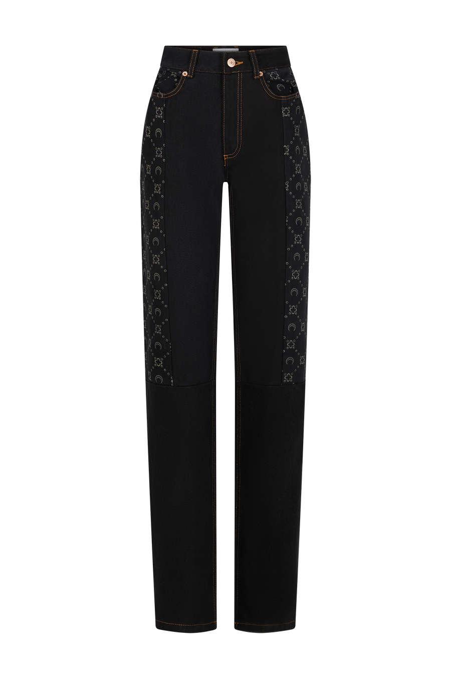 Regenerated Denim Straight Leg Pants