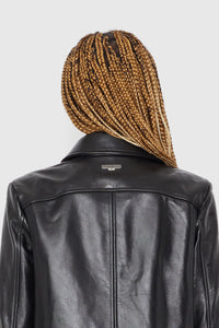 Moon Leather Boxy Jacket