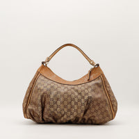 Sac Gucci Hobo vue arrière toile monogrammée occasion authentique — AMANA Vintage