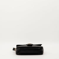 Céline Triomphe cuir noir dessus ouverture rabat — AMANA Vintage