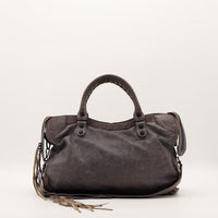 Sac Balenciaga City cuir froissé vue arrière occasion authentique — AMANA Vintage