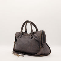 Sac Balenciaga City bandoulière amovible vue de côté occasion authentique — AMANA Vintage