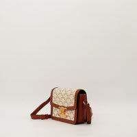 Céline Triomphe Teen trois quarts toile Triomphe fermoir doré — AMANA Vintage