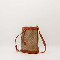 Céline Seau Macadam trois quarts toile monogrammée cuir vachette — AMANA Vintage