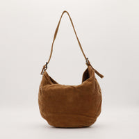 Sac Fendi Hobo velours côtelé marron vue arrière occasion authentique — AMANA Vintage
