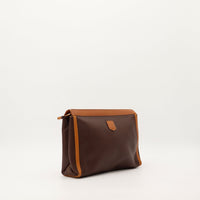 Fond pochette Céline cuir marron bicolore — AMANA Vintage
