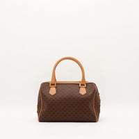Sac Céline Boston Macadam vue arrière toile monogrammée occasion authentique — AMANA Vintage
