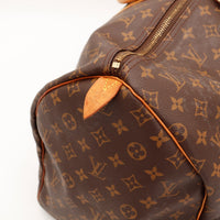 Détail languette Louis Vuitton Paris Made in France Keepall 55 — AMANA Vintage