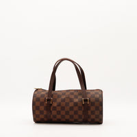 Sac Louis Vuitton Papillon 30 toile Damier Ébène vue de face occasion authentique — AMANA Vintage