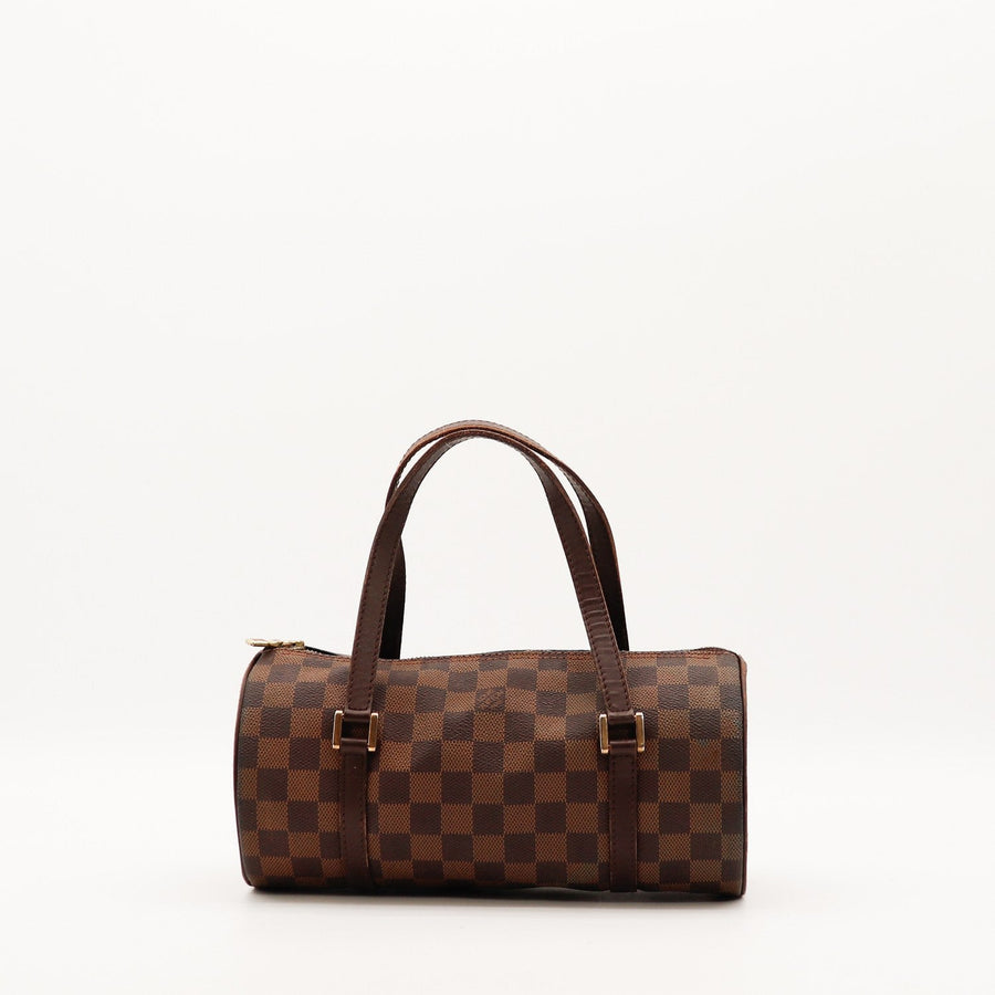Sac Louis Vuitton Papillon 30 toile Damier Ébène vue de face occasion authentique — AMANA Vintage