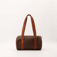 Céline Papillon Macadam profil cylindrique cuir caramel — AMANA Vintage