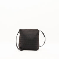 Mini sac Fendi Zucchino vue de dos toile marron occasion authentique — AMANA Vintage