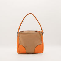 Sac Prada toile beige vue arrière occasion authentique — AMANA Vintage
