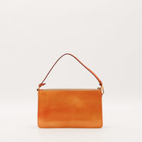 Pochette Louis Vuitton Accessoires cuir Vernis bronze vue de face occasion authentique — AMANA Vintage