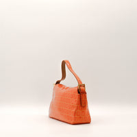 Sac Fendi Zucca vue de profil bandoulière cuir occasion authentique — AMANA Vintage