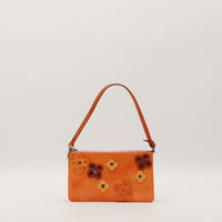 Pochette Louis Vuitton Vernis Fleurs orange vue de face occasion authentique — AMANA Vintage