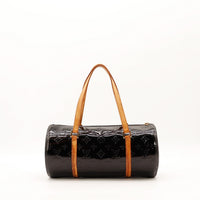 Sac Louis Vuitton Bedford cuir Vernis amarante vue de face occasion authentique — AMANA Vintage