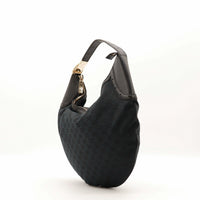 Sac Gucci Hobo Demi Lune noir vue de trois quarts occasion authentique — AMANA Vintage