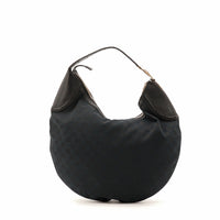 Sac Gucci Hobo Demi Lune toile noire vue arrière occasion authentique — AMANA Vintage