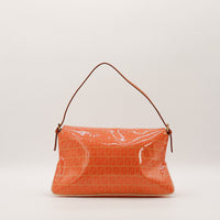 Sac épaule Fendi Zucchino rouge vue arrière occasion authentique — AMANA Vintage