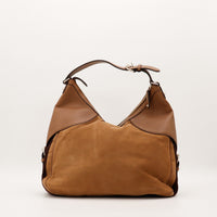 Sac Gucci Hobo Horsebit cuir camel vue de dos nubuck occasion — AMANA Vintage