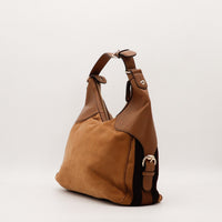 Sac Gucci Hobo Horsebit vue de trois quarts profil gauche anse réglable — AMANA Vintage