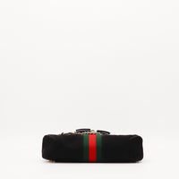 Hobo Gucci noir vue du fond monogramme occasion authentique — AMANA Vintage