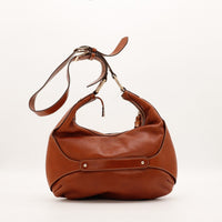 Sac Gucci Hobo Bambou cuir cognac vue de dos avec bandoulière réglable occasion — AMANA Vintage