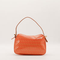 Sac Fendi Zucchino rouge vue arrière toile enduite occasion authentique — AMANA Vintage