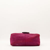 Fond du sac Fendi Mia cuir nubuck fuchsia occasion authentique — AMANA Vintage