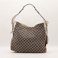 Sac Gucci Hobo Web vue arrière toile monogrammée occasion authentique — AMANA Vintage