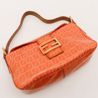 Sac Fendi Zucca vue de dessus fermoir FF doré occasion authentique — AMANA Vintage