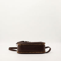 Detail interieur etiquette Gucci Made in Italy sac Bambou occasion — AMANA Vintage