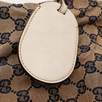 Breloque cuir blanc estampée Made in Italy Gucci Hobo Web — AMANA Vintage