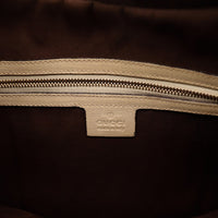 Intérieur doublure textile et étiquette Gucci made in Italy sac Hobo Horsebit — AMANA Vintage