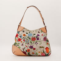 Gucci Hobo Jackie Flora vue de dos imprime floral botanique multicolore occasion — AMANA Vintage