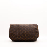 Vue trois quarts opposé Louis Vuitton Speedy 35 toile Monogramme — AMANA Vintage