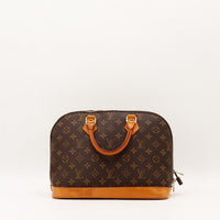 Sac Louis Vuitton Alma PM vue trois quarts toile Monogram occasion authentique — AMANA Vintage