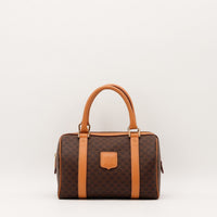 Sac Céline Boston toile Macadam vue de face occasion authentique — AMANA Vintage