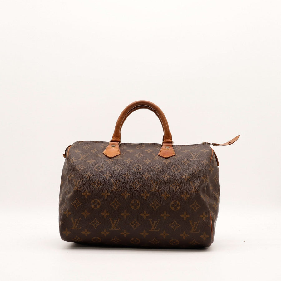 Sac Louis Vuitton Speedy 30 toile Monogram vue de face occasion authentique — AMANA Vintage