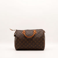 Vue de face arrière Louis Vuitton Speedy 30 toile Monogram — AMANA Vintage