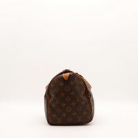Vue de profil droit Louis Vuitton Speedy 30 toile monogramme — AMANA Vintage